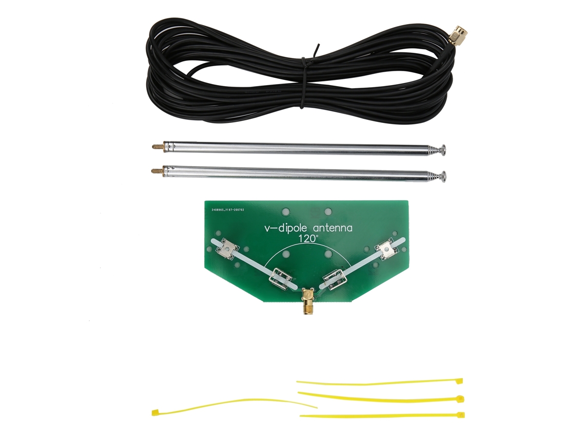 Antena dipolo V de 78 m y 1 GHz para receptor de interior (sin marca)