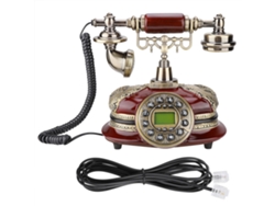 Teléfono fijo retro para decoración de oficina