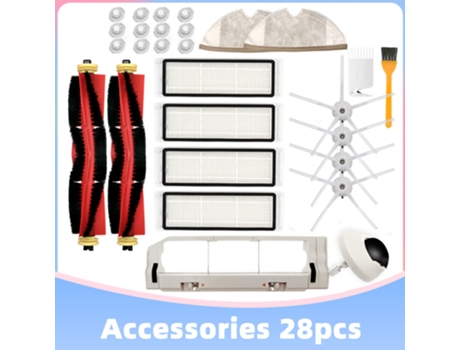 Filtro Hepa, cepillo principal, cepillos laterales, paño de mopa, paño de cocina, reemplazo lavable para aspiradora barredora Xiaomi Roborock S50 S5