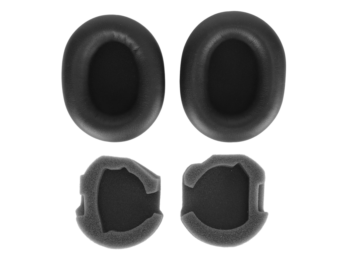 Almohadillas De Cuero Sintético Con Aislamiento De Ruido Y Espuma Viscoelástica Para Auriculares Wh 1000xm5, Color Negro.