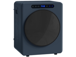 Secadora eléctrica con ventilación, 1000 W, capacidad de 3 kg, 6 programas, color azul.