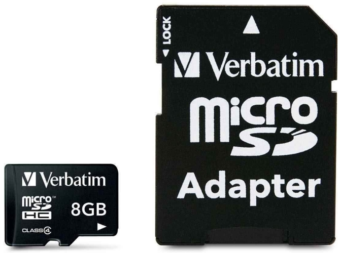 Tarjeta de memoria MicroSDHC 8 GB - VERBATIM 43967