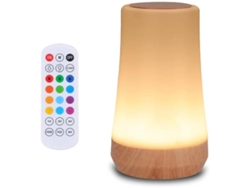 Lámpara De Mesa De Cabecera Sensible Al Tacto 13 Colores Rgb Y 5 Brillos Lámpara De Mesa Recargable Usb Luz Regulable Con Mando A Yizhood