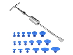 Kit De Reparación De Abolladuras Sin Pintura 19 Piezas Con Martillo Deslizante Para Coches Caravana