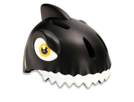 Casco de Bicicleta para Niños CRAZY SAFETY Tiburón negro Certificado EN1078