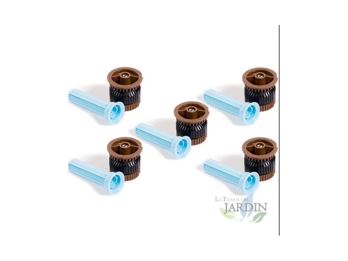 5 Boquillas He-Van-12 para Aspersor de Riego RAIN BIRD Alta Eficiencia Y Ahorro de Agua Alcance 3,7 M Marrón RAIN BIRD