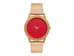 Reloj De Cuarta Pareja Con Correa De Silicona Unisex Dial Redondo Oro Rosa Zhoulianfa