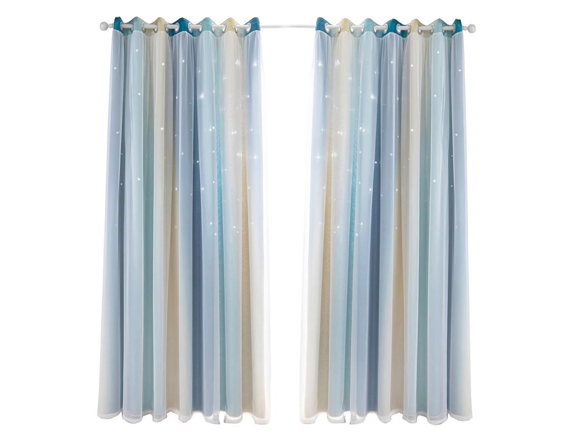 Juego de cortinas de 2 piezas para atenuar la luz solar