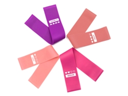 2026rebe-4pcs Banda Elástica De Resistencia Loop Para Yoga Gimnasio Entrenamiento En Casa Deporte Exercise Set
