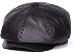 Boina Estilo Newsboy De Piel De Cordero Para Hombre Y Mujer, Unisex, De Piel Auténtica, Británica.