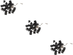 300 Piezas De Cuñas Reparación Bucles Para Paneles Traseros, Estantes Negros Pared, Estantes Esquina