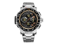 Reloj De Pulsera De Cuarzo Estilo Casual Acolchado Acero Inoxidable Impermeable Mizums (caja Blanca Naranja)