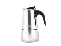 Cafetera Moka Any Morning de acero inoxidable, 300 ml, inducción, 6 tazas, fácil de limpiar