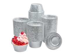 2026da-cupones De Hornear Para Cupcakes, 150 Piezas De Lata De Aluminio Talla Media