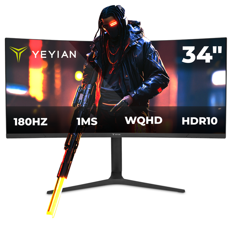Monitor para jugadores YEYIAN PROACT FV234 - 34” WQHD 180Hz