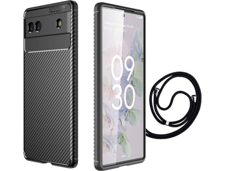 Funda Google Pixel 6A Rugged Carbon Negro