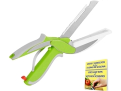 Tijeras de cocina profesionales de acero inoxidable con múltiples funciones: cortar hierbas, filetear pescado y pelar.