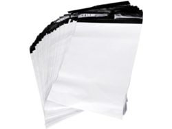 Paquete De 100 Bolsas De Envío Blancas Reforzadas E Impermeables Con Adhesivo, Embalaje Duradero.