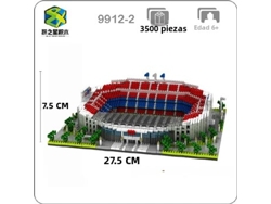 Juego de bloques de construcción en miniatura del Estadio Camp Nou para adultos. Mdug