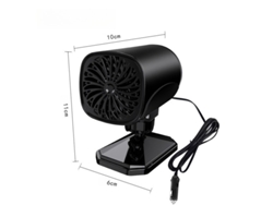 Calentador de coche de 12 V, calentamiento rápido, desempañador y desempañador de parabrisas (negro) Cuich