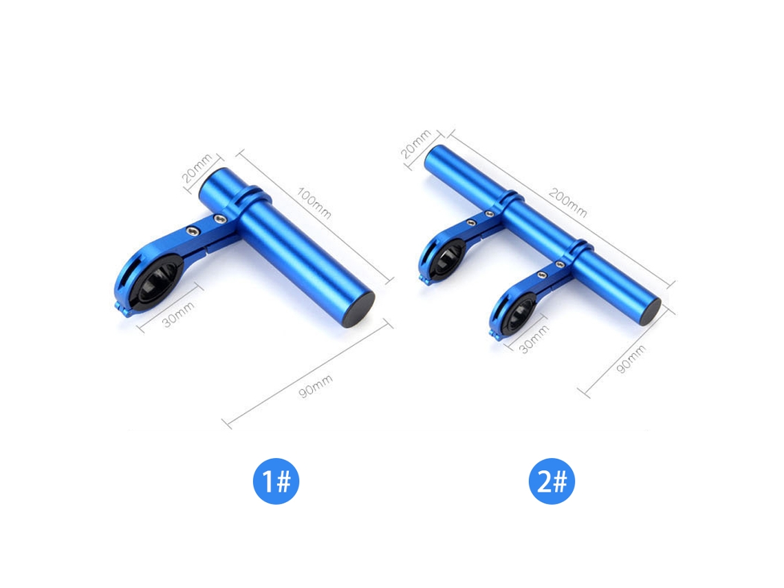 Extensor De Manillar De Bicicleta De Aluminio Con Soporte Para Accesorios De Bicicleta De Montaña