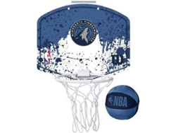 Canasta de Baloncesto WILSON Mini NBA Minnesota Timberwolves Azul (Única)