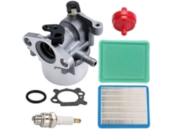 Kit de carburador Briggs & Stratton 799871, apto para motores de cortacésped 799866, 790845 y 796707.