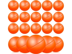 25 Bolas De Lotería Huecas De Plástico Naranja, 4 Cm, Surtido Colorido, Reutilizables.