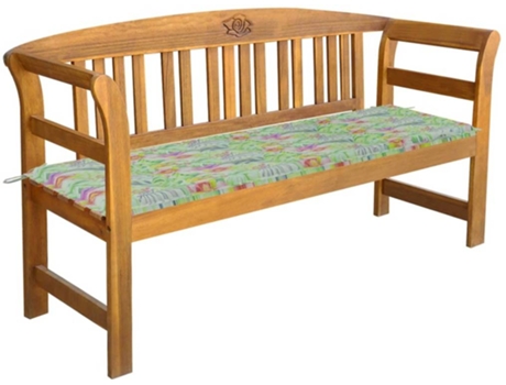 Banco de jardín VIDAXL Marrón Madera de acacia (157x45x82.5 cm)