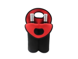 Bolsa isotérmica para botellas de vino de 750 ml (2 botellas), bolsa para camping y picnic.