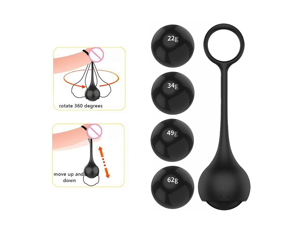 Peso Extensor De Pene Para Hombres Silicona Aumentador Estirador Anillo