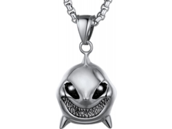 2026-colgante De Tiburón/pez/delfín Joyería Animal Collar Hombre Niño Acero Inoxidable 316l 07 Hip Hop Shark Stainless