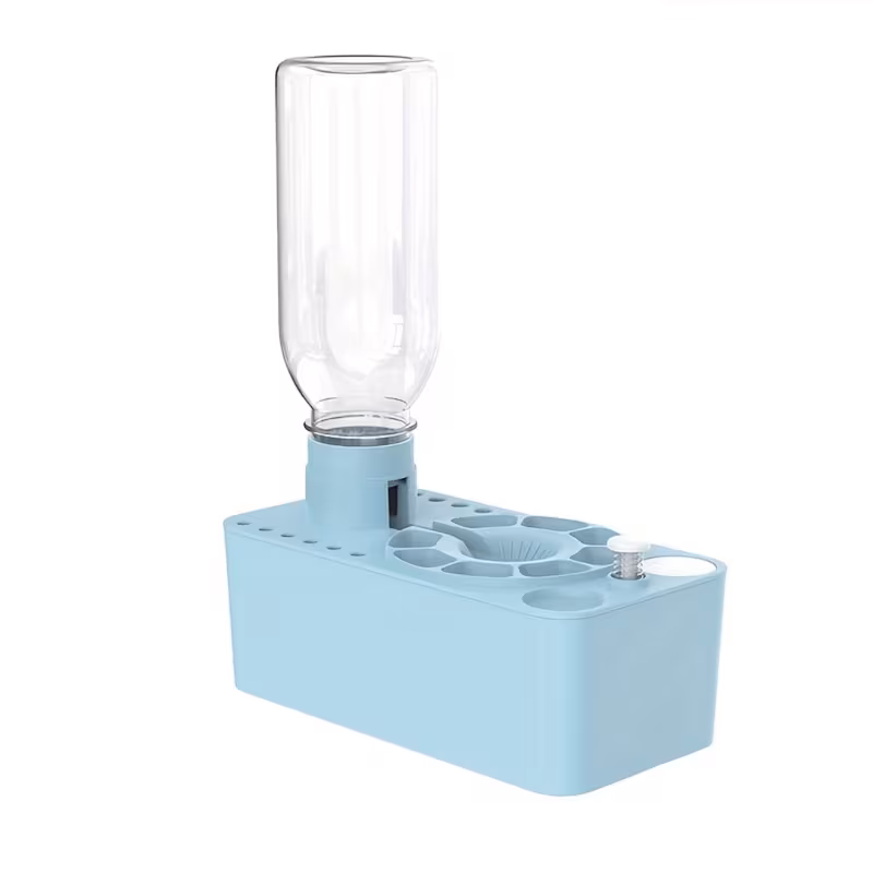 Limpiador de pinceles Eifson con depósito de limpieza y soporte para pintura (azul)