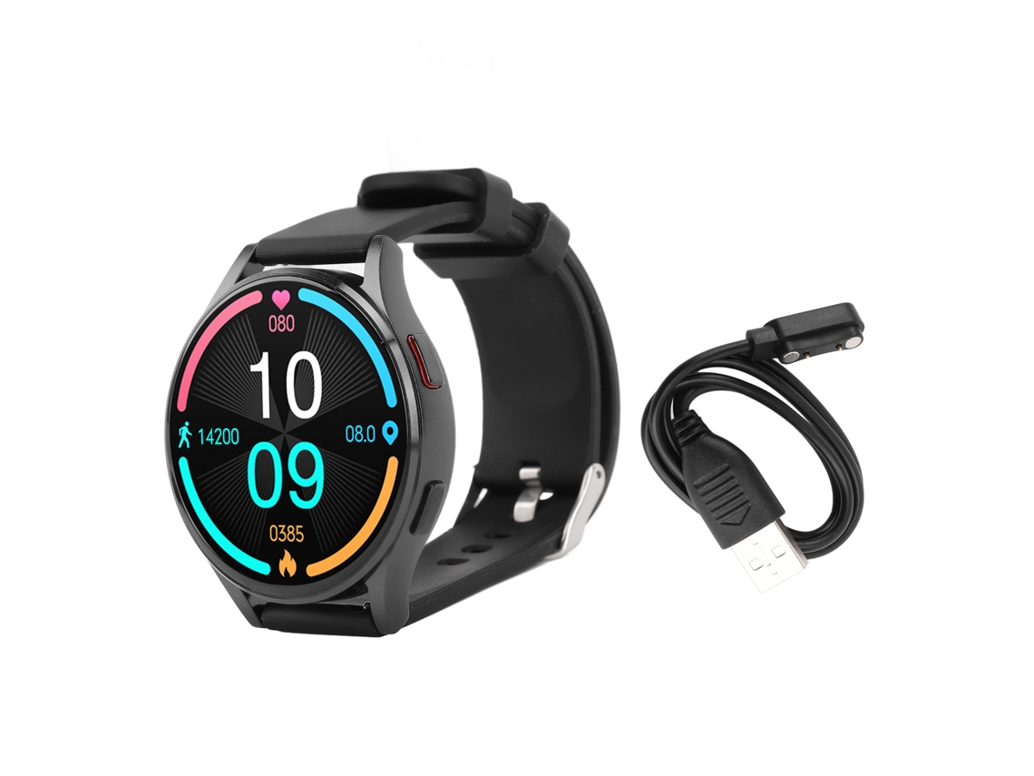 Reloj Inteligente Bluetooth Con Pantalla De 1,43 Pulgadas, Modos Deportivos Y Monitor De Actividad - Negro