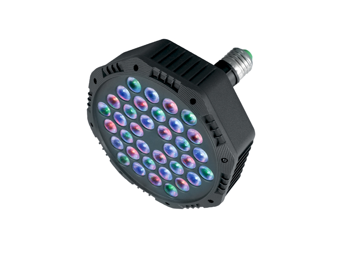 2026-luz De Escenario Par 36leds Colorida Controlada Por Voz Para Bar Bodas Con Cabeza De Lámpara E27