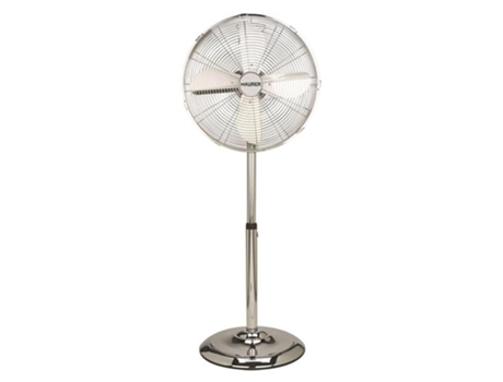 Ventilador maurer de pie 125 cm. de alto cromo