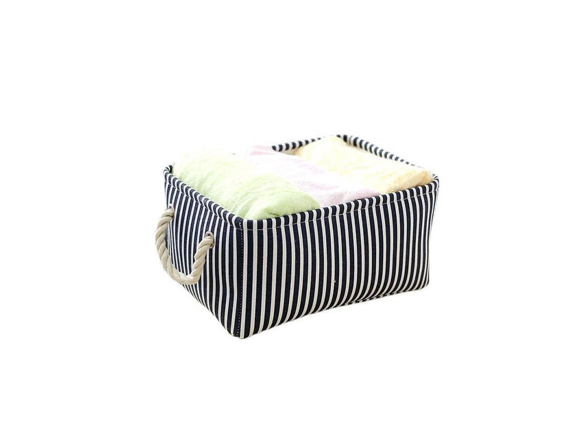2026-cesta De Almacenamiento 3 Paquetes Plegable Con Asas De Cuerda Para Niños, Ropa, Juguetes 11.8x7.9x5.1in