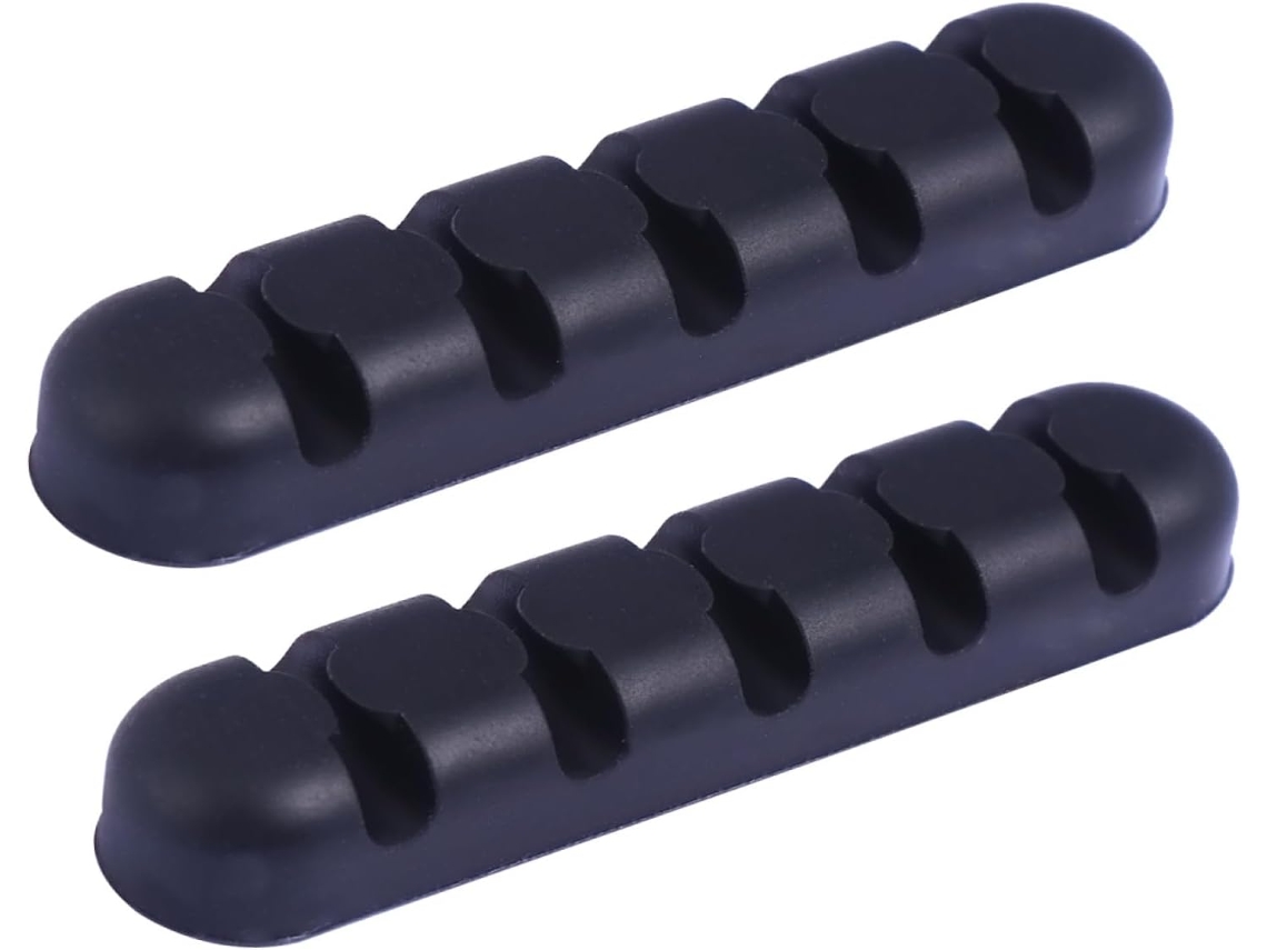 Paquete De 2 Soportes Autoadhesivos Para Cables Para Organizador De Escritorio