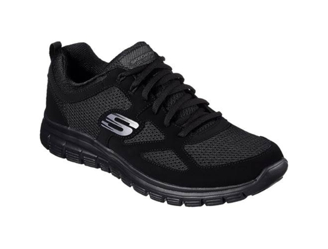 Zapatillas SKECHERS Burns Hombre (39 - Negro)