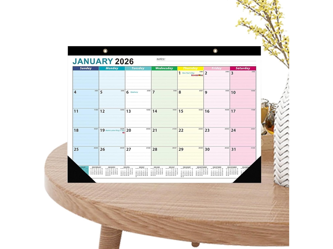Calendario Organizador E Escritorio Para El