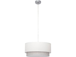 Lámpara de Techo FABRILAMP Kenya (Blanco - E27 - Máx. 60W - Tela)