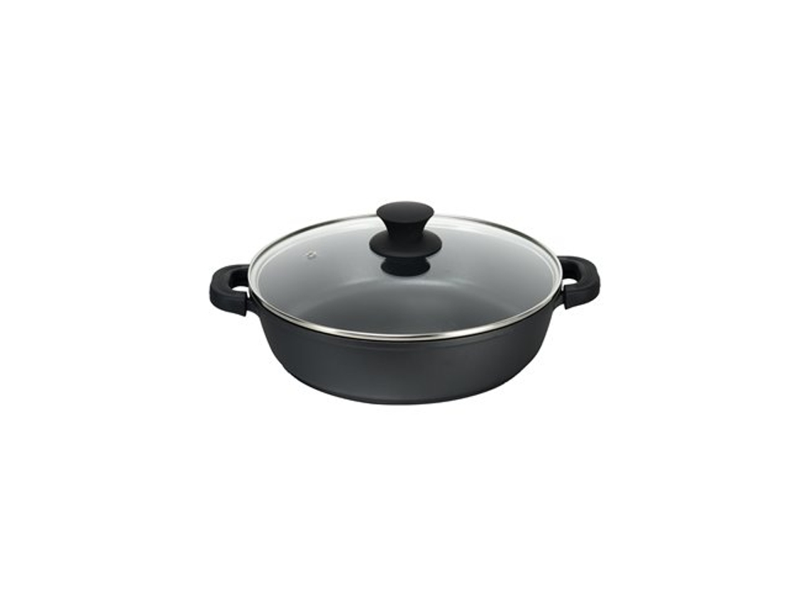 Cacerola Baja Aluminio Fundido Xylán Black Supreme 36cm