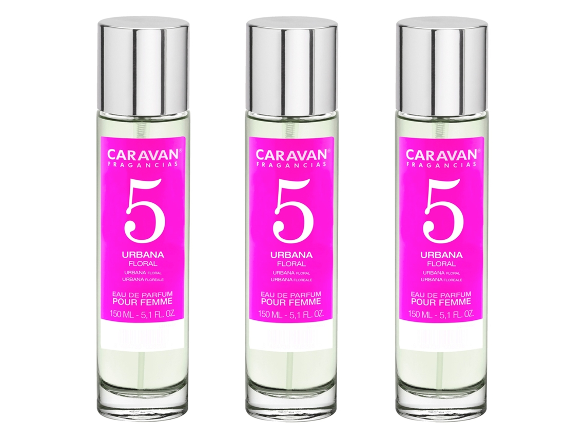3x CARAVAN Perfume de Mujer Nº5 - 150ml