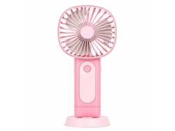 Ventoinha Portátil Usb Design Compacto E 3 Velocidades Gandy 69370 Rosa