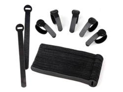 Cinturón Portacables Reutilizable Y Ajustable, Negro, 60 Unidades, Para La Organización De Cables De Pc.