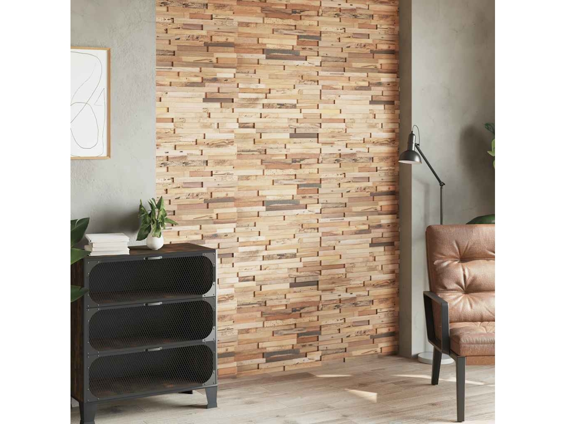 Paneles de revestimiento de pared 10 piezas 1,03 m² Teca reciclada Wsd259949 Lovely Home