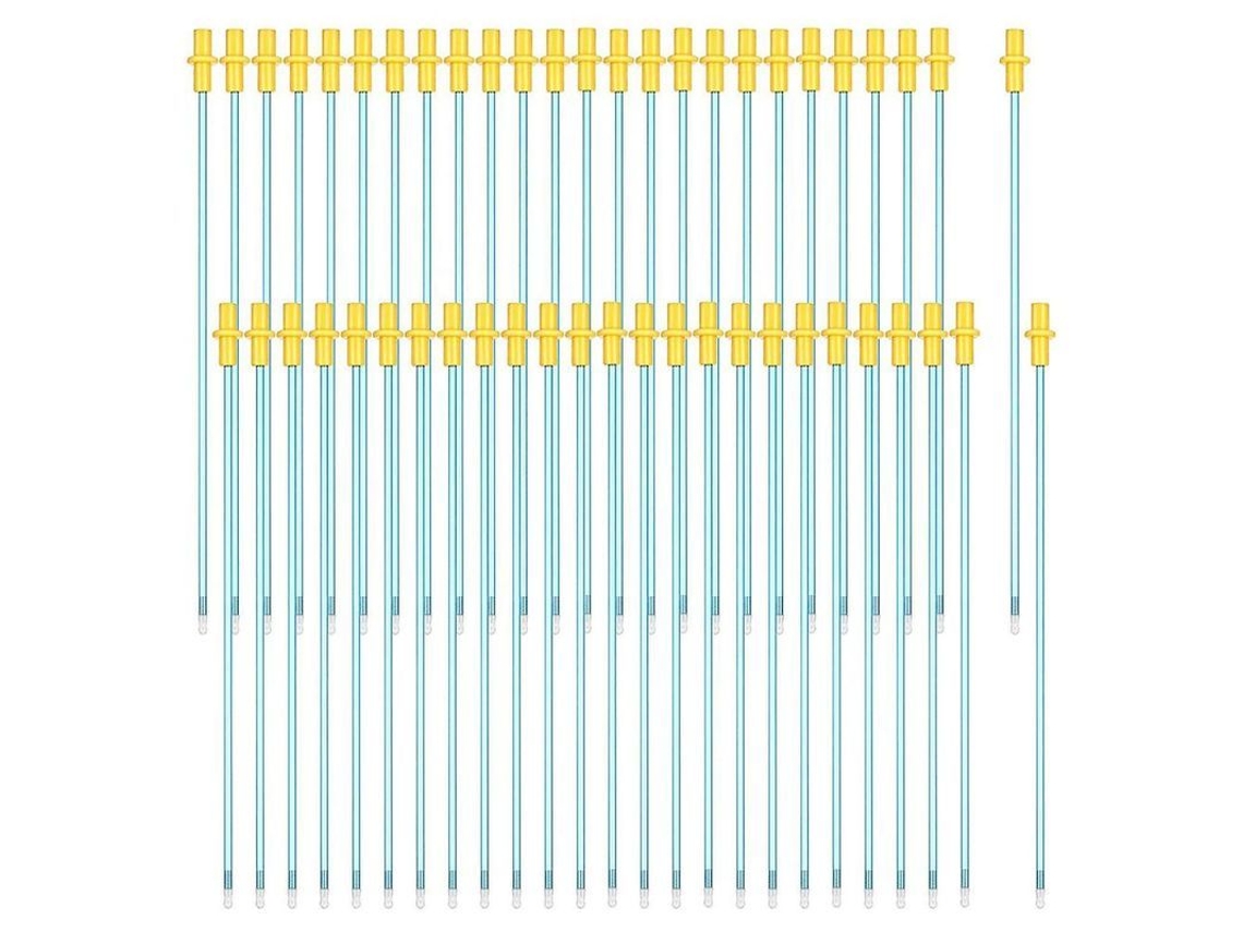 2026-50 Varillas De Inseminación Artificial Desechables Para Animales Flexibles 15cm Pvc Azul Azul
