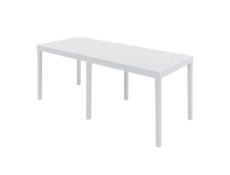 Mesa De Jardín Extensible De Plástico Indo Blanca 150-2209072 cm