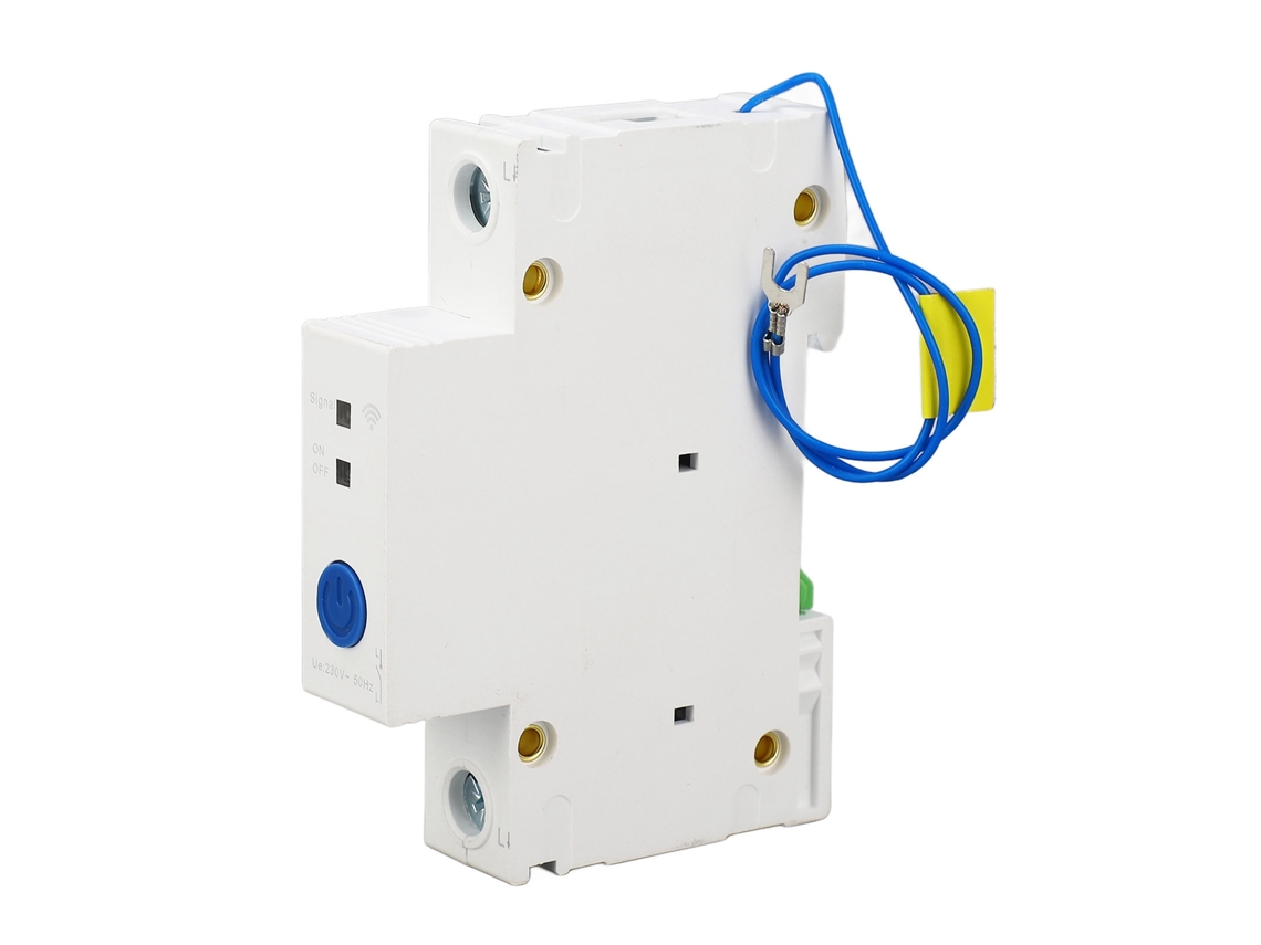 Disyuntor inteligente 1p 230v, control remoto por app, control remoto wifi, montaje en riel DIN, interruptor inteligente PA66, disyuntor wifi de 2,4 GHz