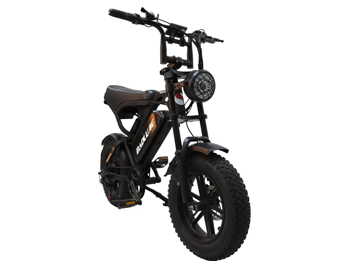 Bicicleta Eléctrica Baolujie F2 Con Suspensión Completa, Batería Extraíble De 48 V Y 13 Ah, Neumáticos De 16" X 4,0".